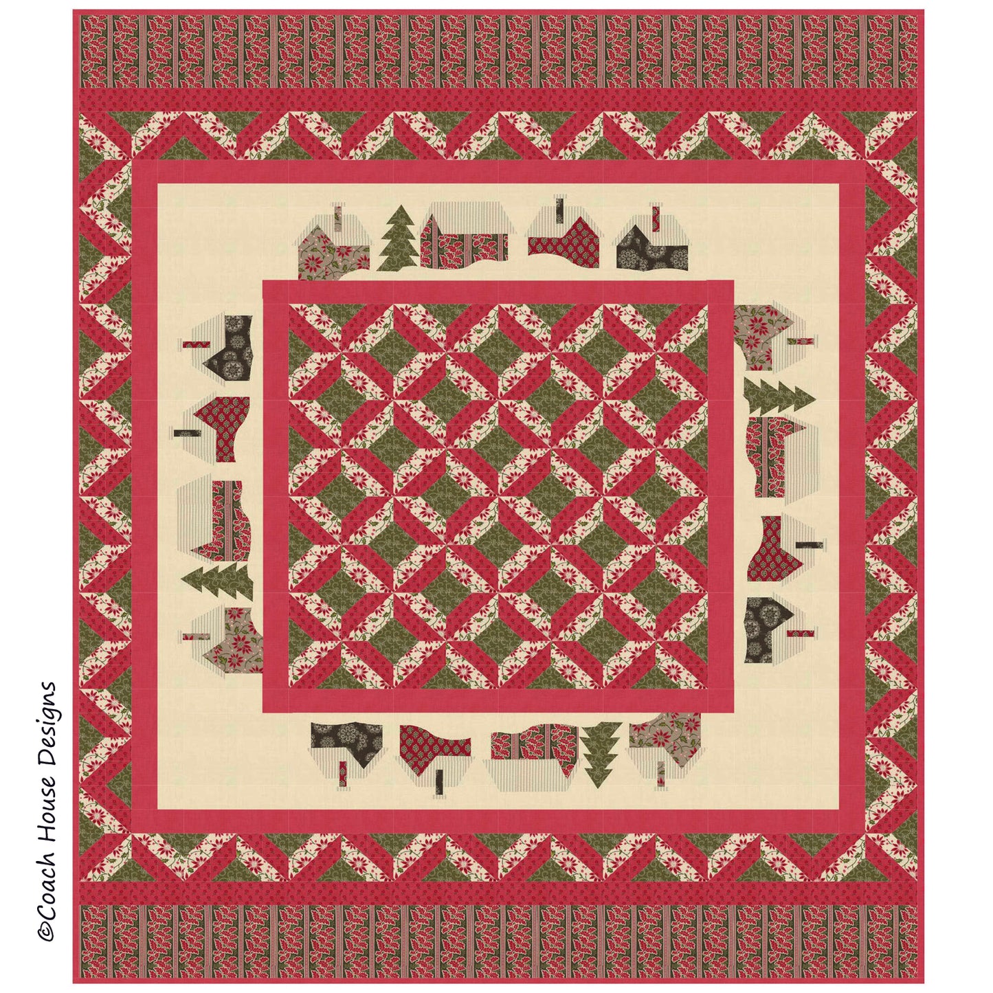 Joyeux Noel Downloadable PDF Quilt Pattern