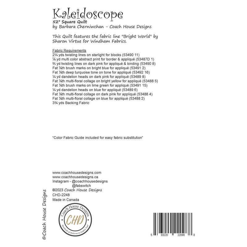 Kaleidoscope Downloadable PDF Quilt Pattern