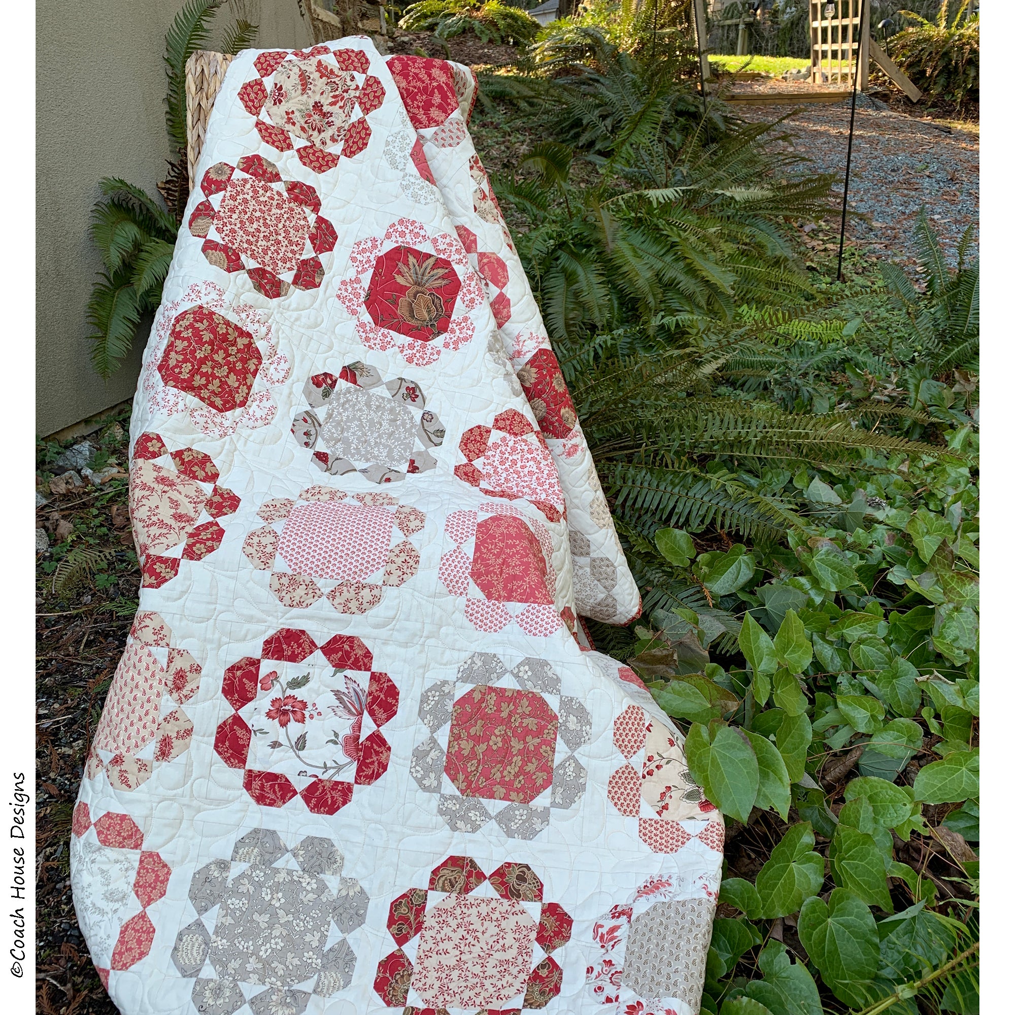 Les Fleurs Downloadable PDF Quilt Pattern – Coach House Designs US