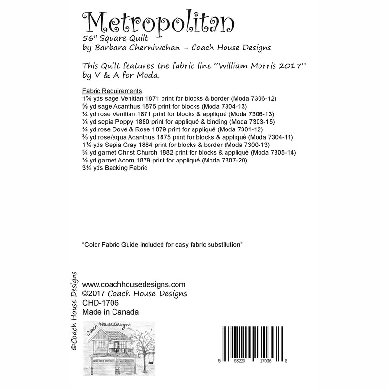 Metropolitan Quilt Pattern