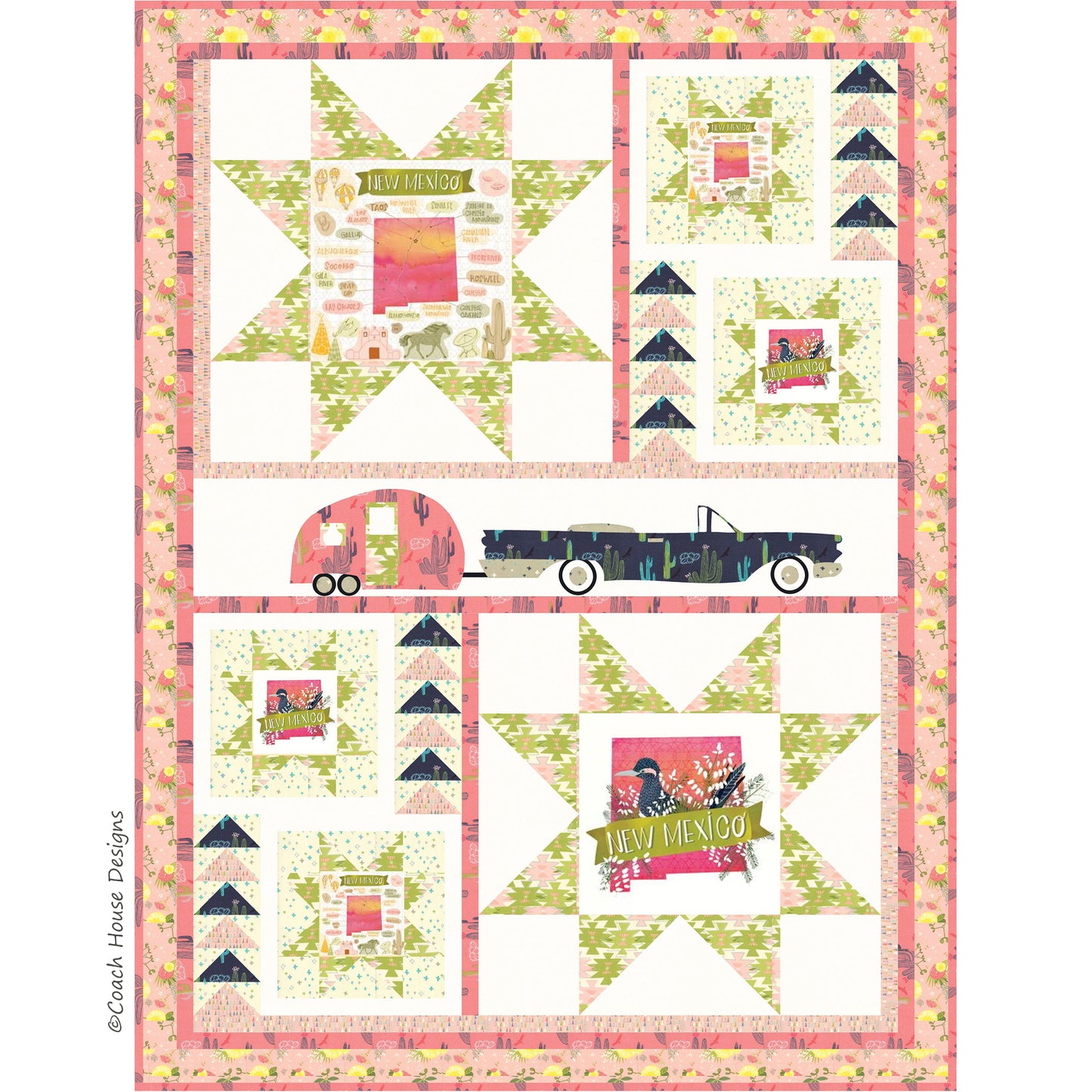Exploring Route 66 Quilt Pattern