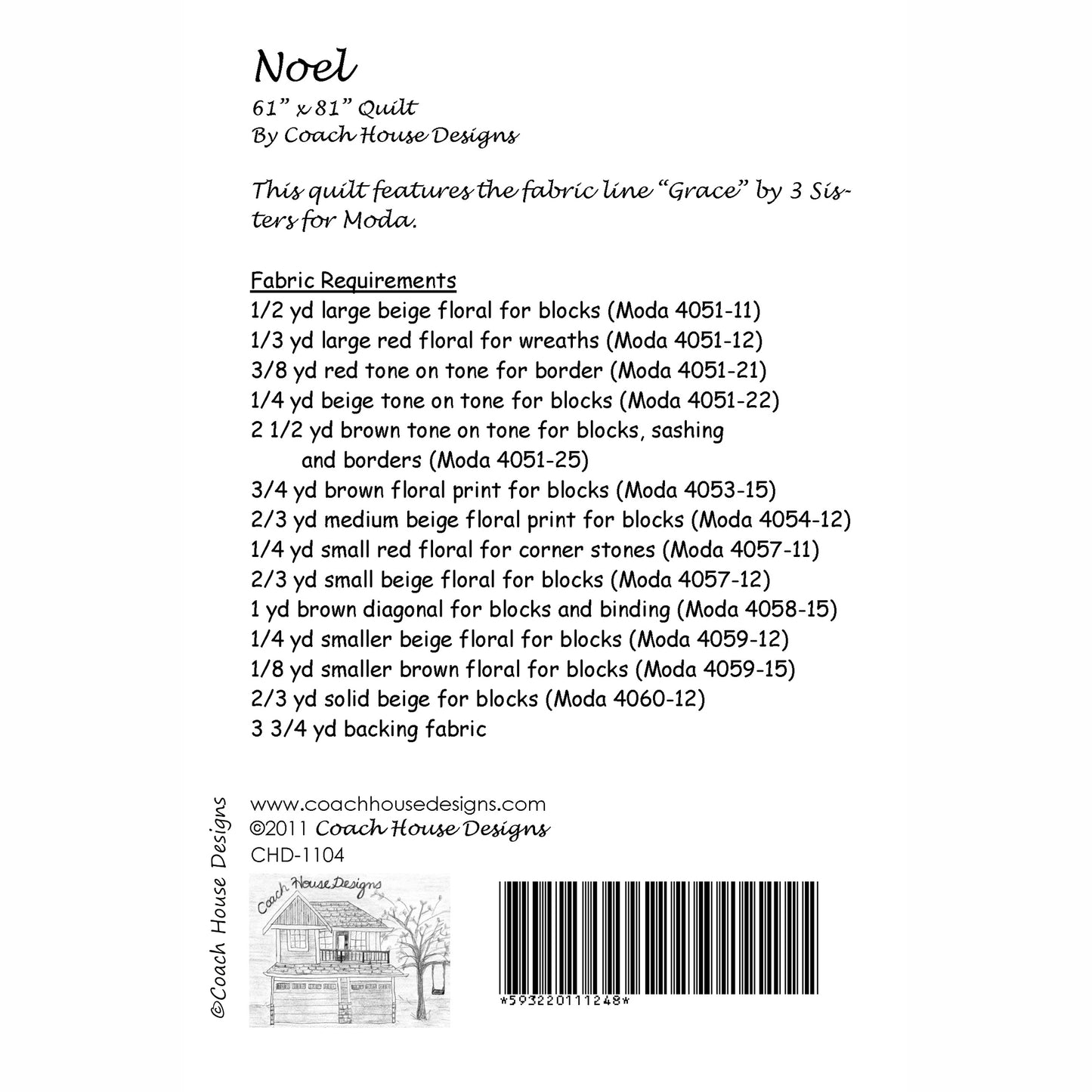 Noel Quilt Pattern