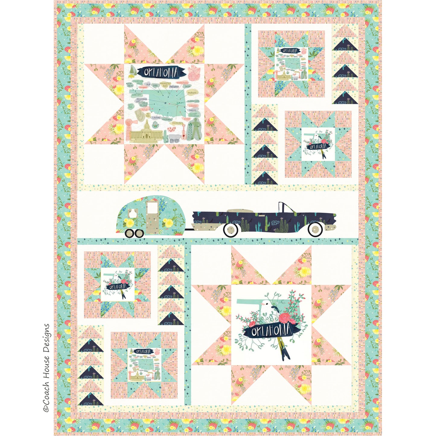 Exploring Route 66 Quilt Pattern