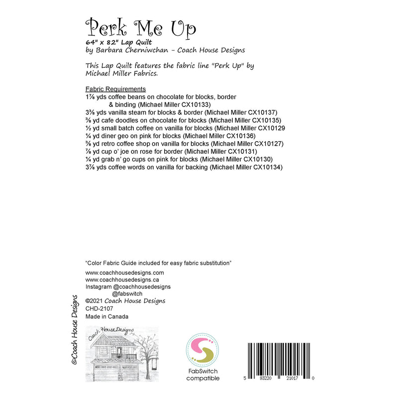 Perk Me Up Downloadable PDF Quilt Pattern
