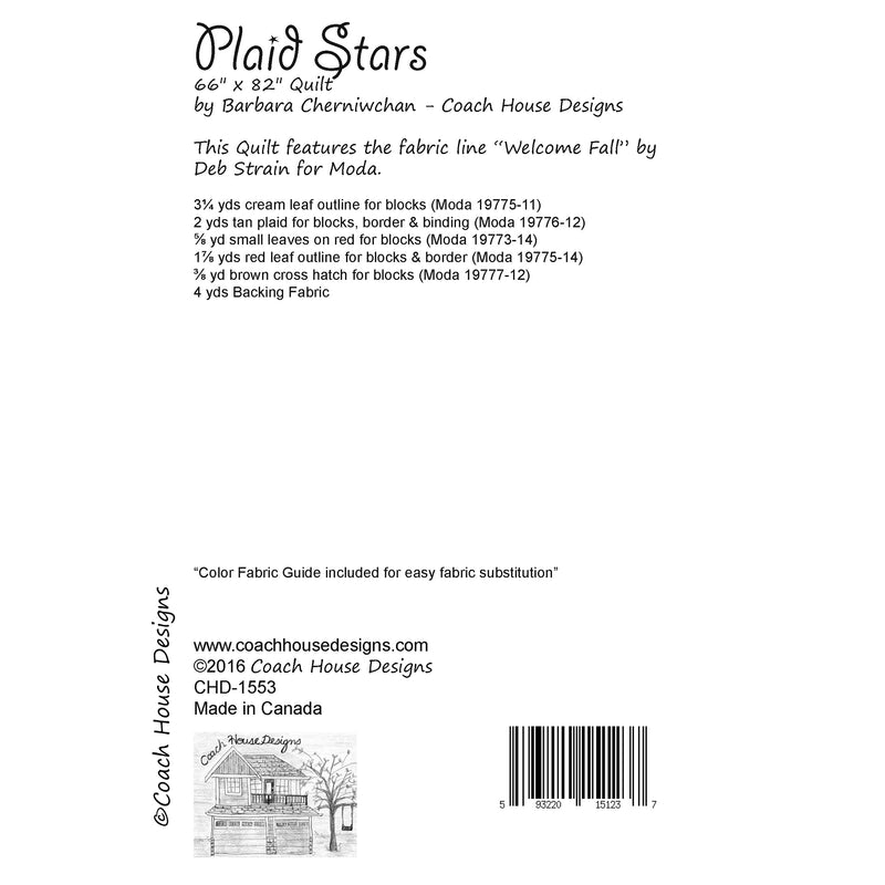 Plaid Stars Downloadable PDF Quilt Pattern