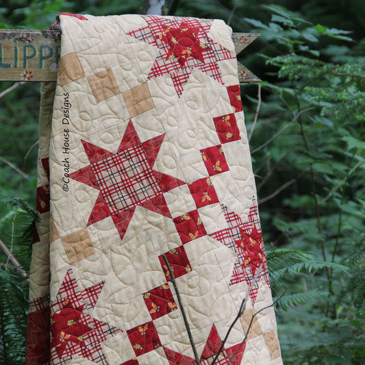Plaid Stars Quilt Pattern