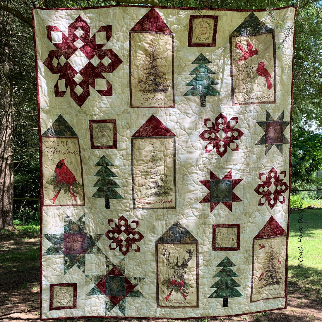 Postcard Christmas Quilt Pattern – Coach House Designs US