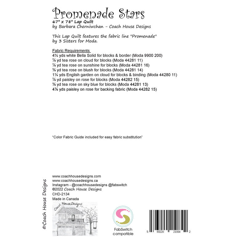 Promenade Stars Downloadable PDF Quilt Pattern