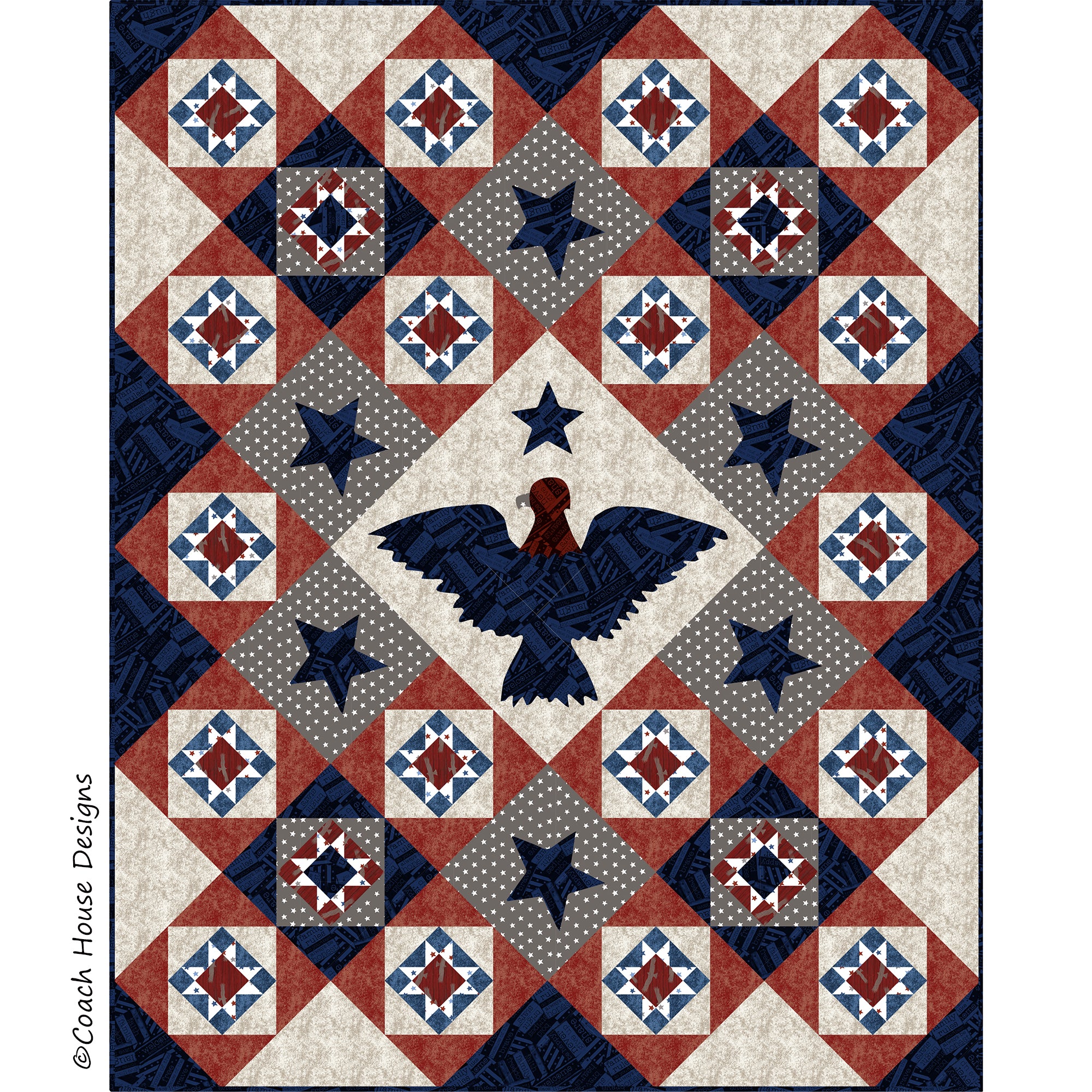 Proud & Strong Clothworks Downloadable PDF Quilt Pattern – Coach House ...
