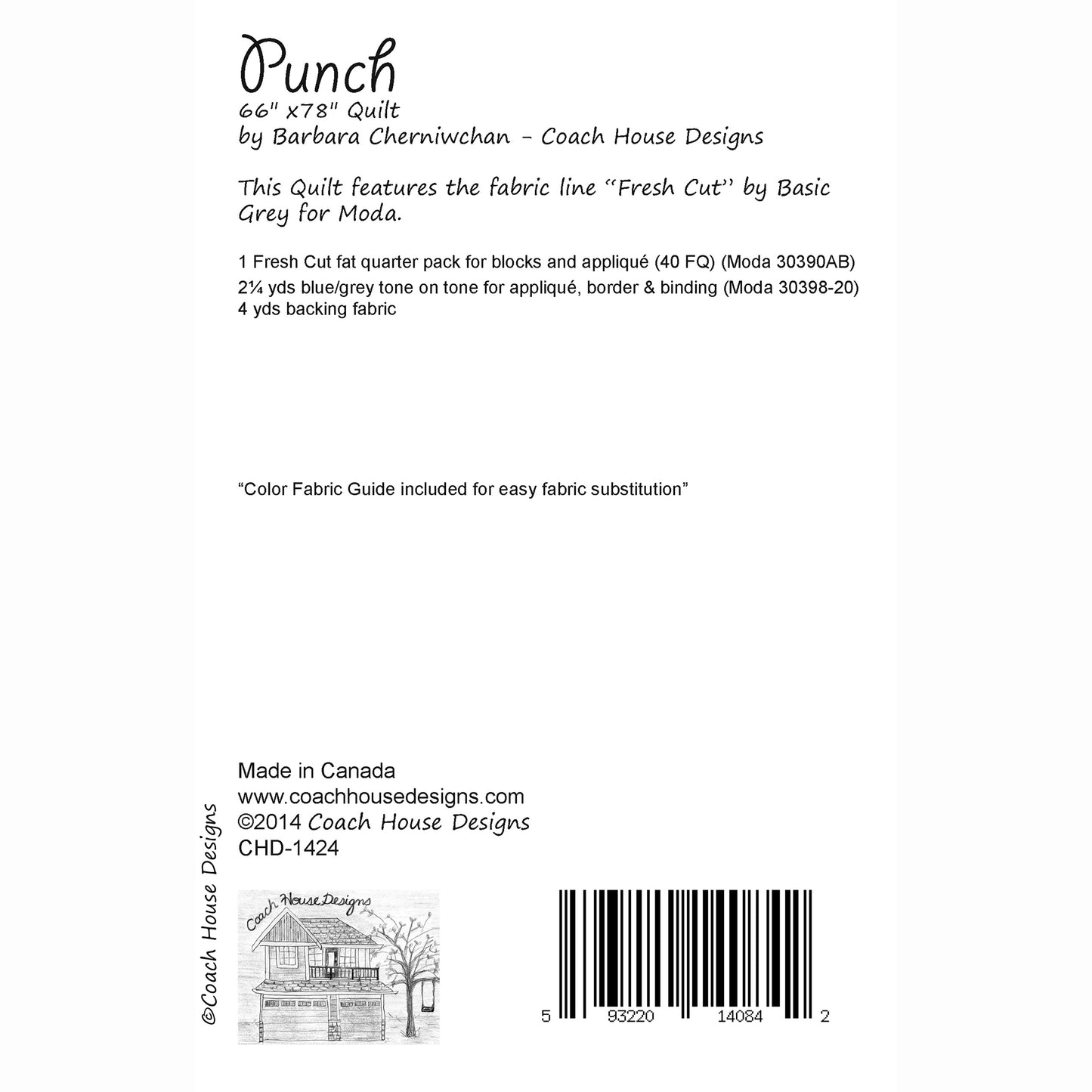Punch Downloadable PDF Quilt Pattern