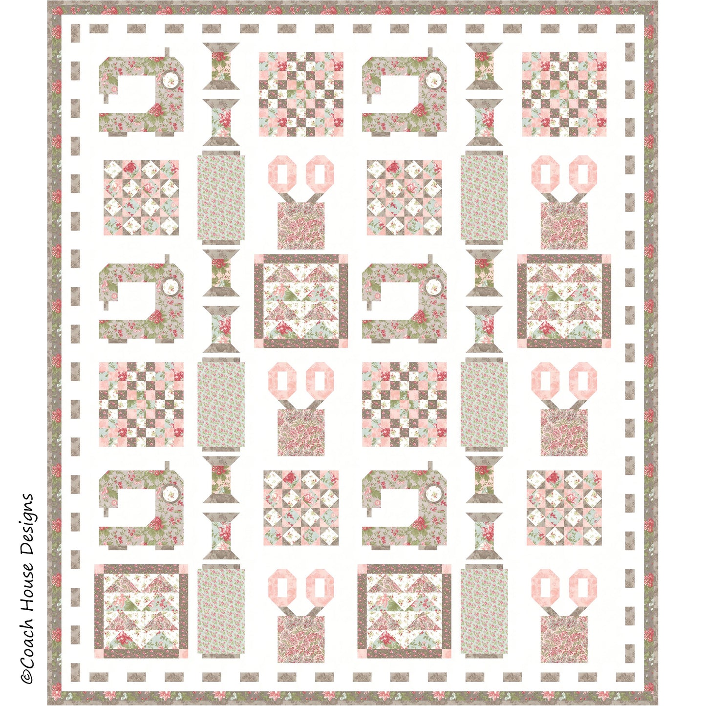 Ready, Set, Quilt! Downloadable PDF Quilt Pattern