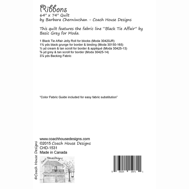 Ribbons Downloadable PDF Quilt Pattern