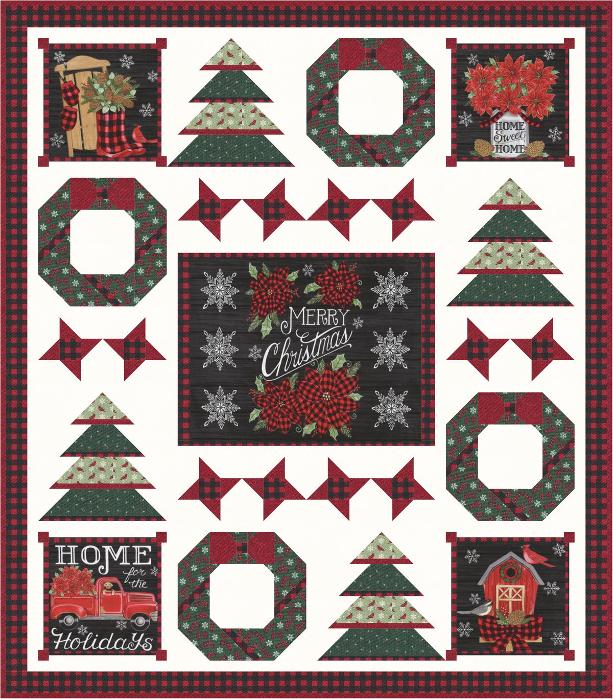 Rustic Christmas Downloadable PDF Quilt Pattern – Coach House Designs US
