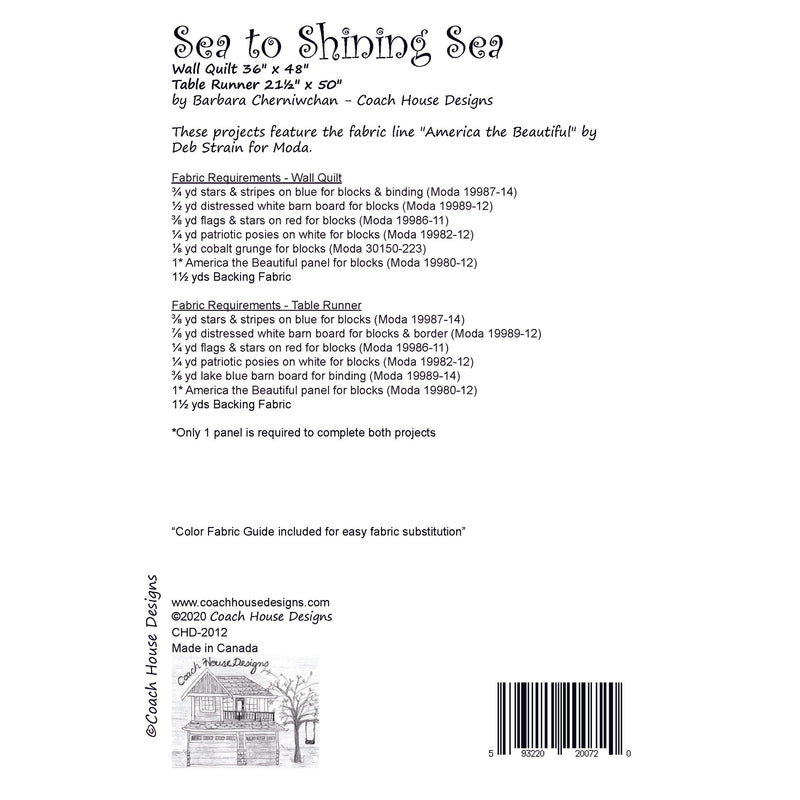 Sea to Shining Sea Downloadable PDF Quilt Pattern