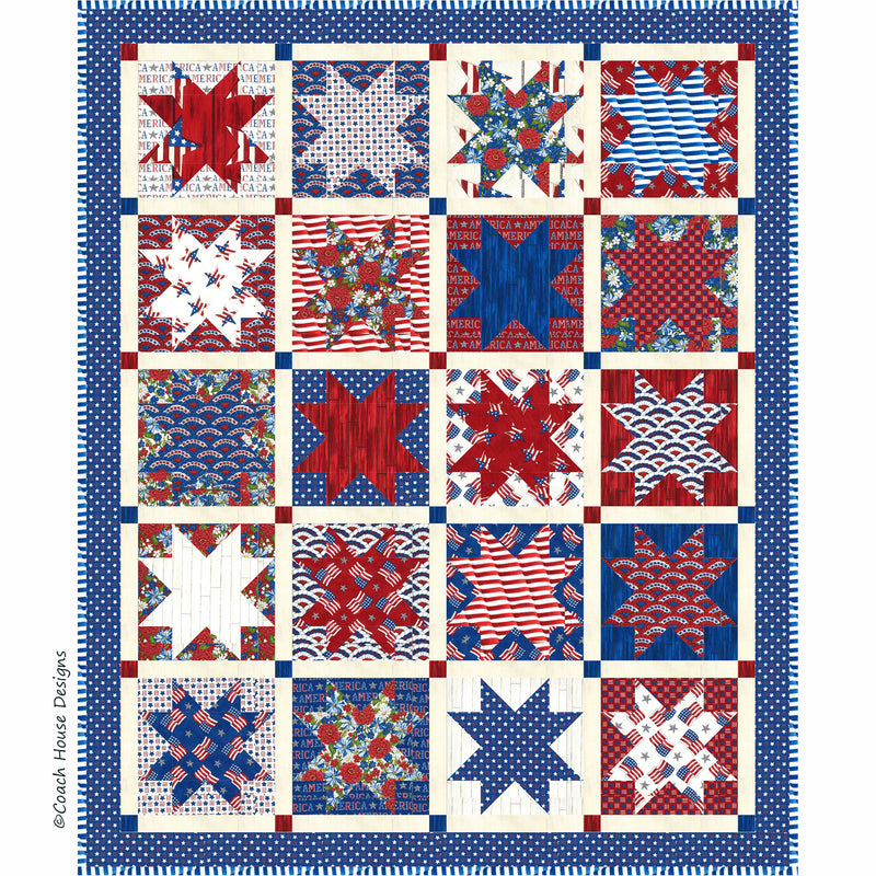 Star Spangled Downloadable PDF Quilt Pattern – Coach House Designs US star-spangled-downloadable-pdf-quilt-pattern-coach-house-designs-us
