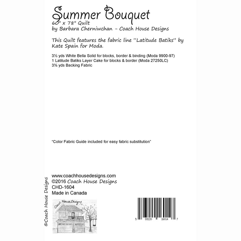 Summer Bouquet Downloadable PDF Quilt Pattern