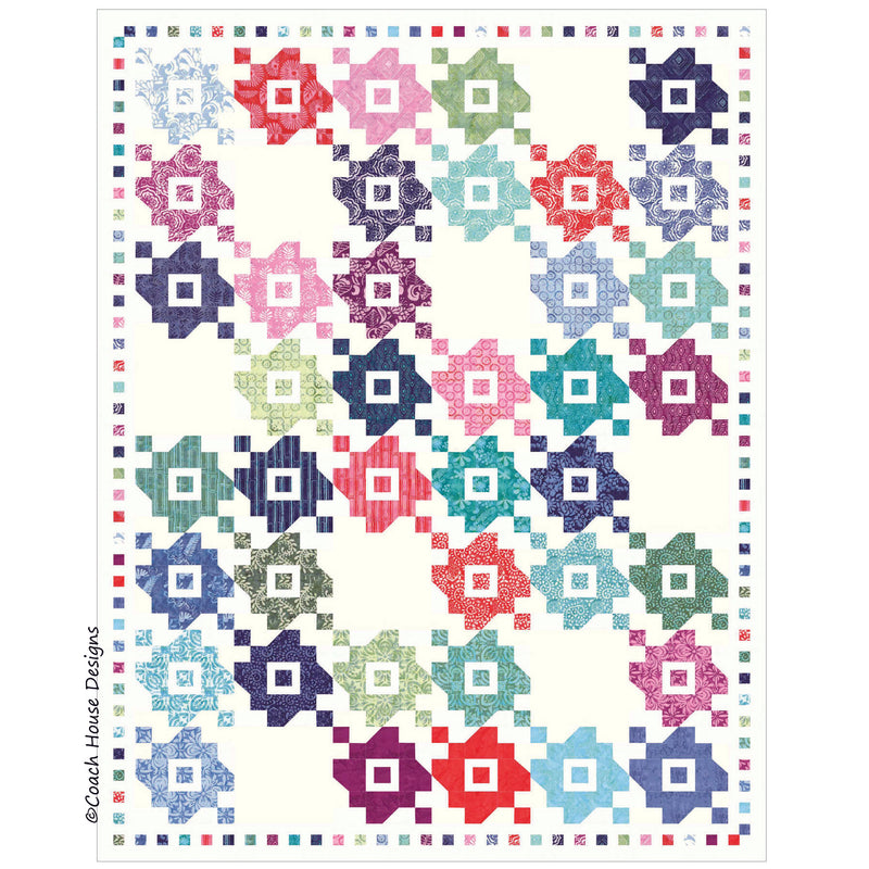 Summer Bouquet Downloadable PDF Quilt Pattern