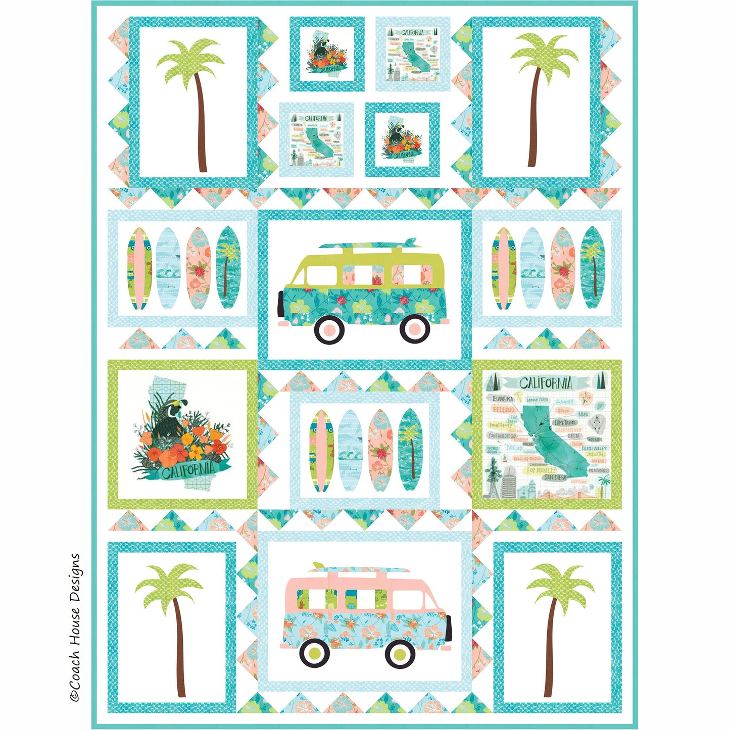 Surf’s Up Downloadable PDF Quilt Pattern