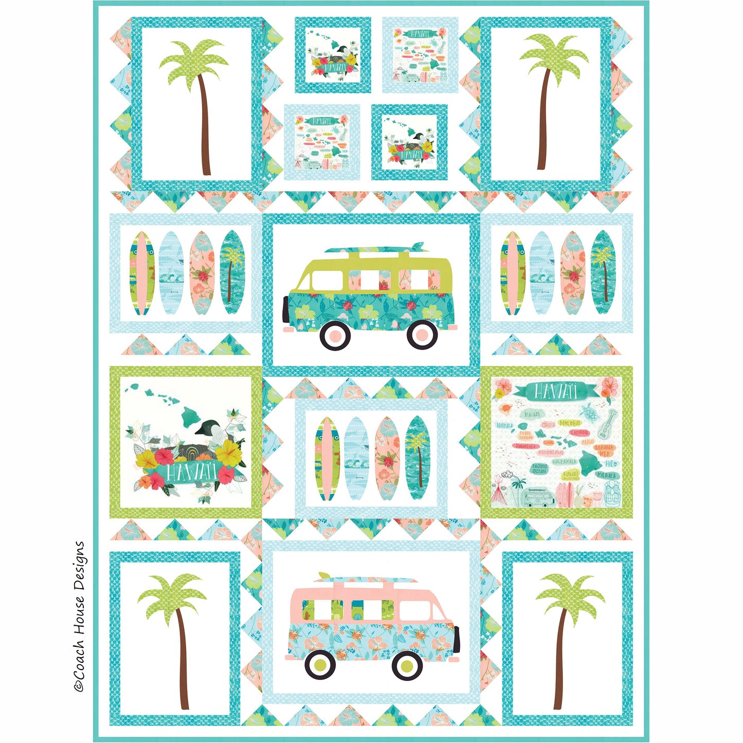 Surf’s Up Downloadable PDF Quilt Pattern