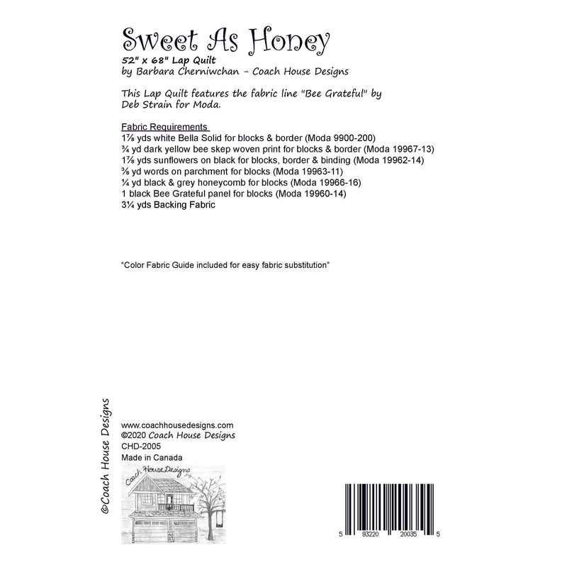 Sweet as Honey Downloadable PDF Quilt Pattern