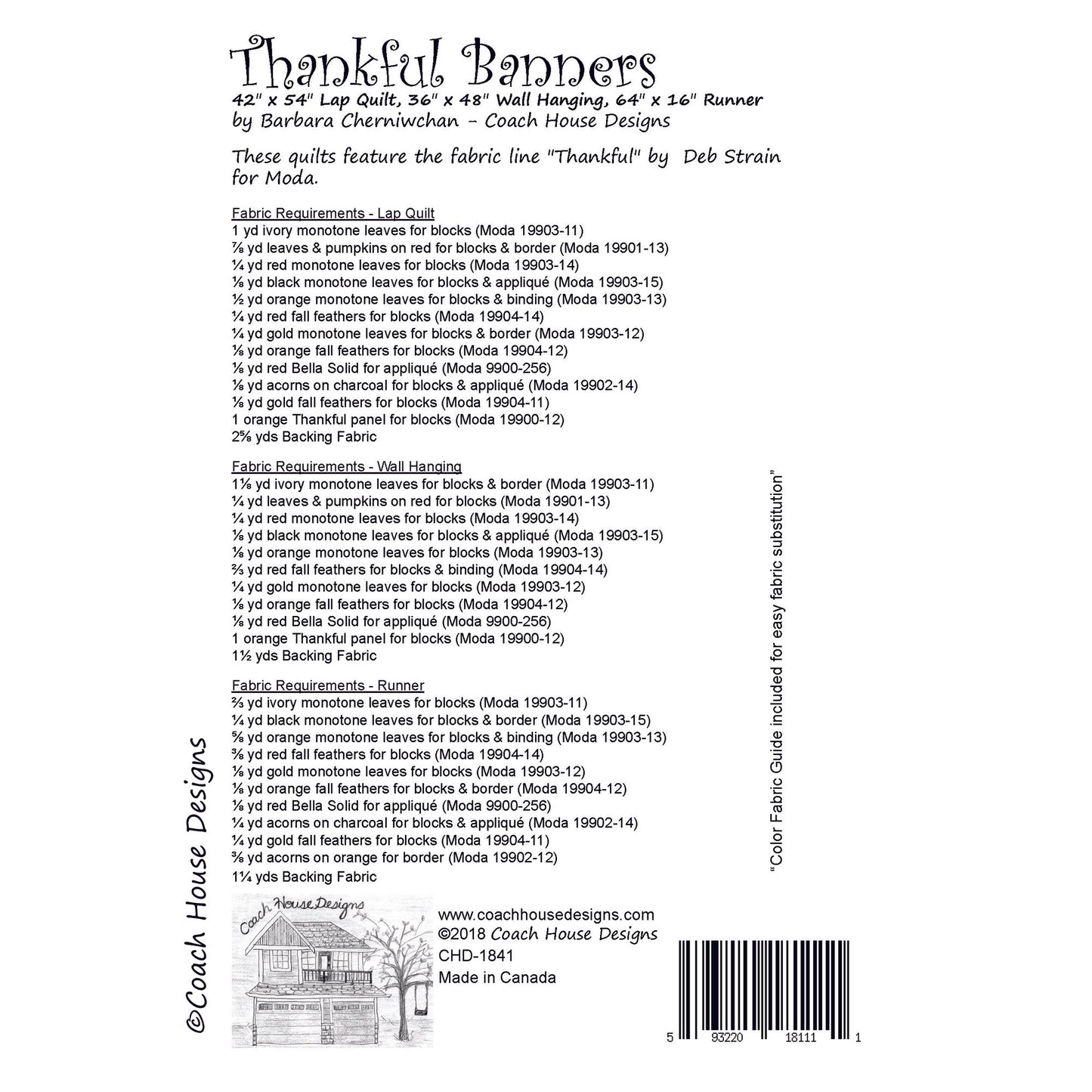 Thankful Banners Downloadable PDF Quilt Pattern