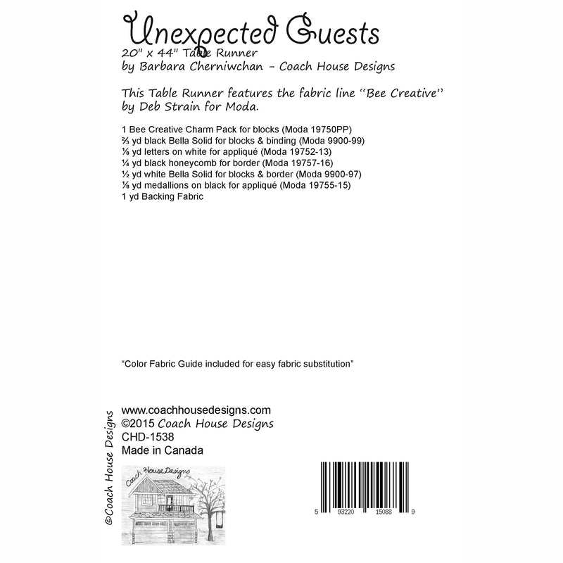 Unexpected Guests Downloadable PDF Quilt Pattern