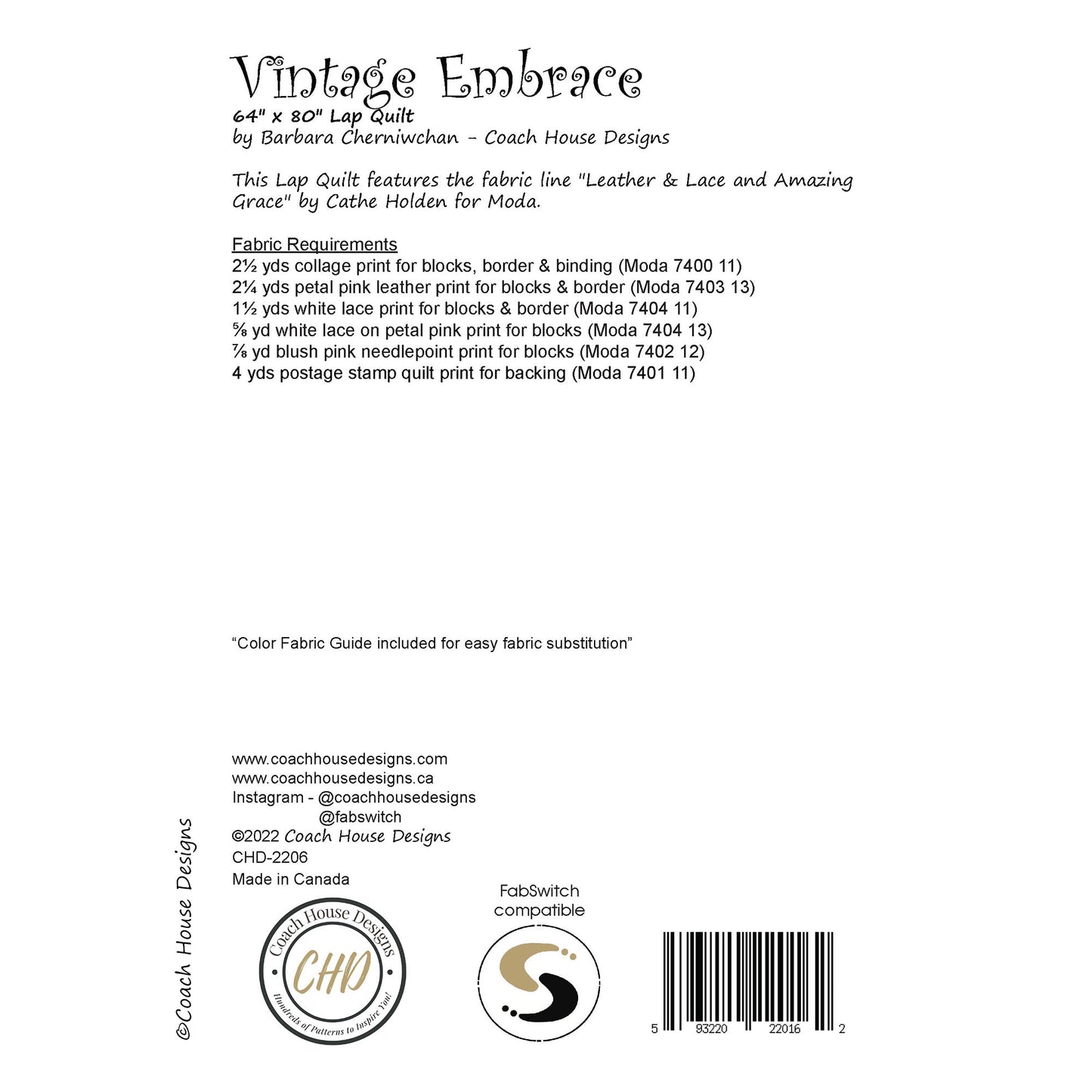 Vintage Embrace Downloadable PDF Quilt Pattern