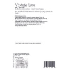 Vintage Lace Downloadable PDF Quilt Pattern