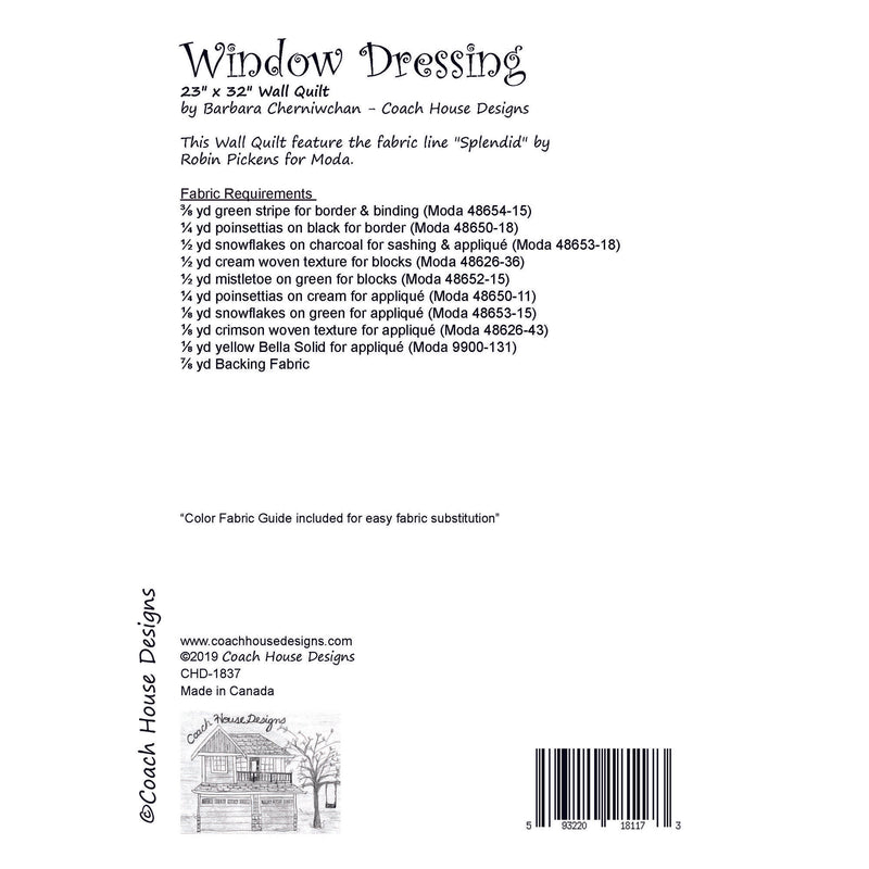 Window Dressing Downloadable PDF Quilt Pattern
