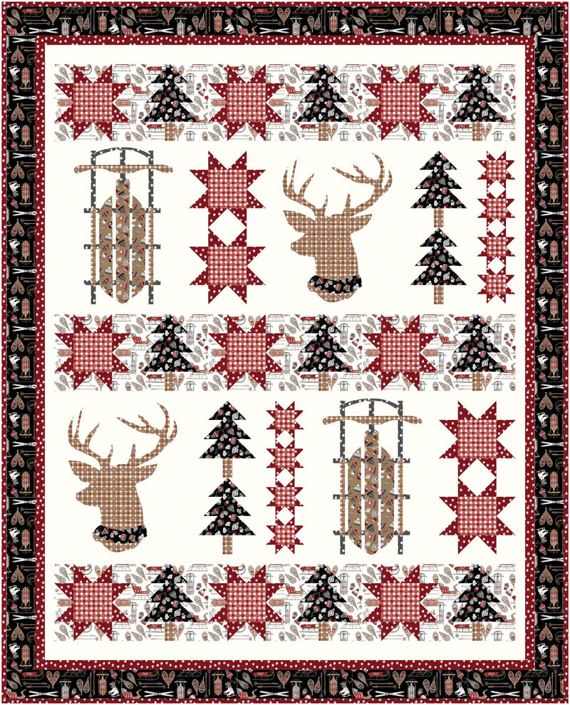 Winter Holiday Downloadable PDF Quilt Pattern